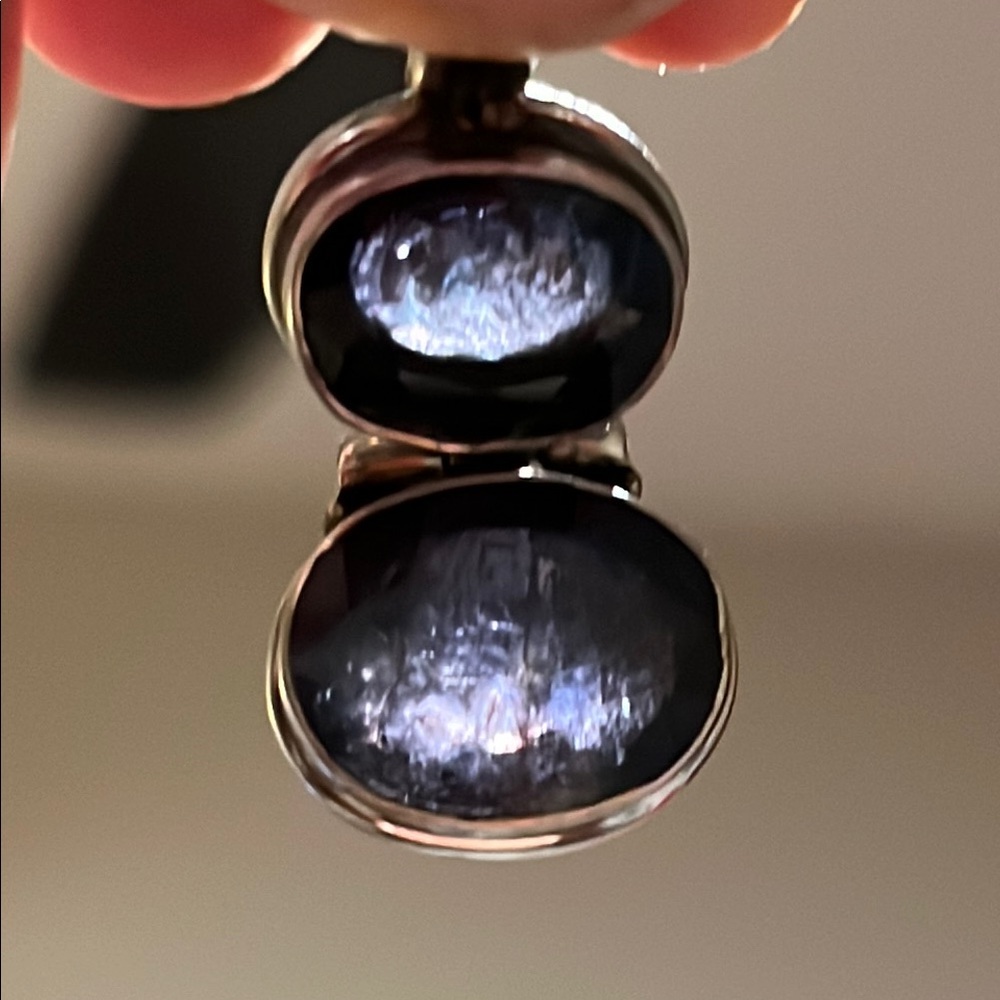 NWOT sterling Silver and Iolite Pendant